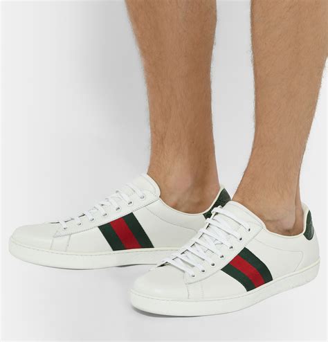 gucci shoes for men white|gucci leather shoes men.